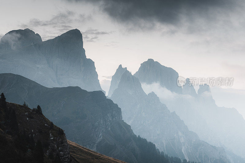 Passo Rolle Landscape, Dolomites，意大利